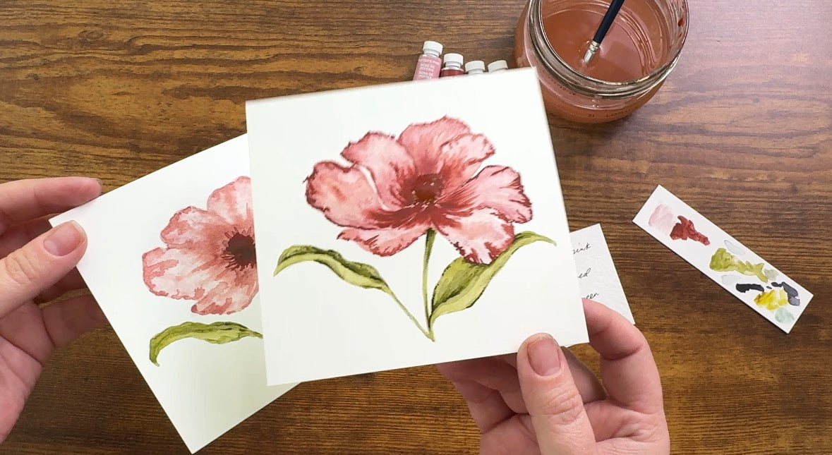 April Flower Watercolor