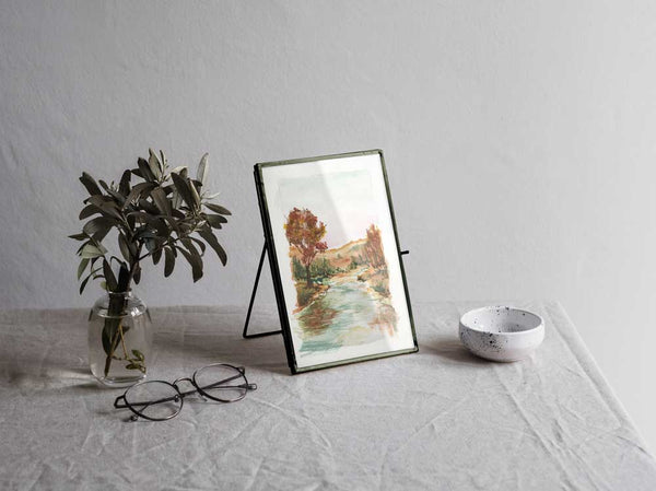 Autumn River Watercolor Print