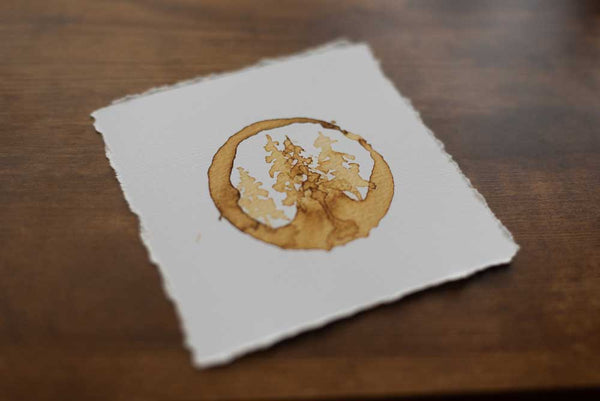 Pine Tree Forest 2 Coffee Print
