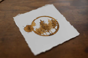 Pine Tree Forest 4 Coffee Print
