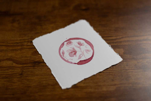 Floral Pattern 2 Wine Print