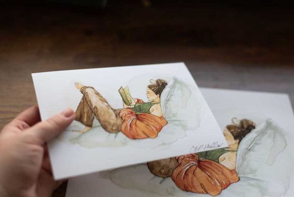 In Other Words - Fashion Sketch Watercolor Print
