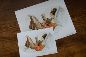 In Other Words - Fashion Sketch Watercolor Print