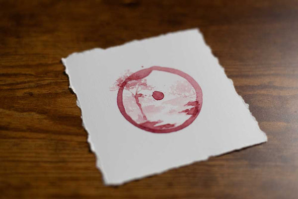River Moon Wine Print
