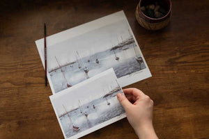 Rockport Harbor Watercolor Print