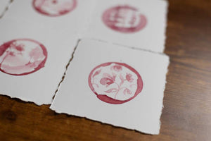 Floral Pattern 2 Wine Print