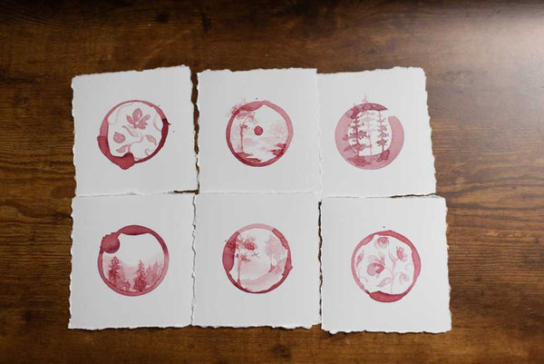 Three Pines Wine Print